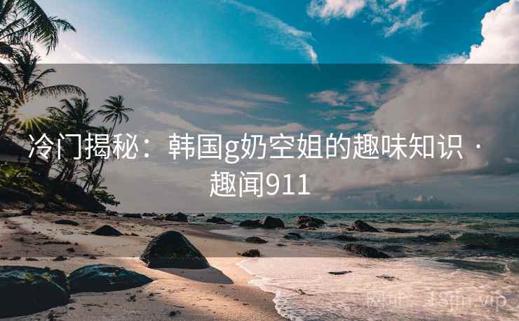 冷门揭秘：韩国g奶空姐的趣味知识 · 趣闻911
